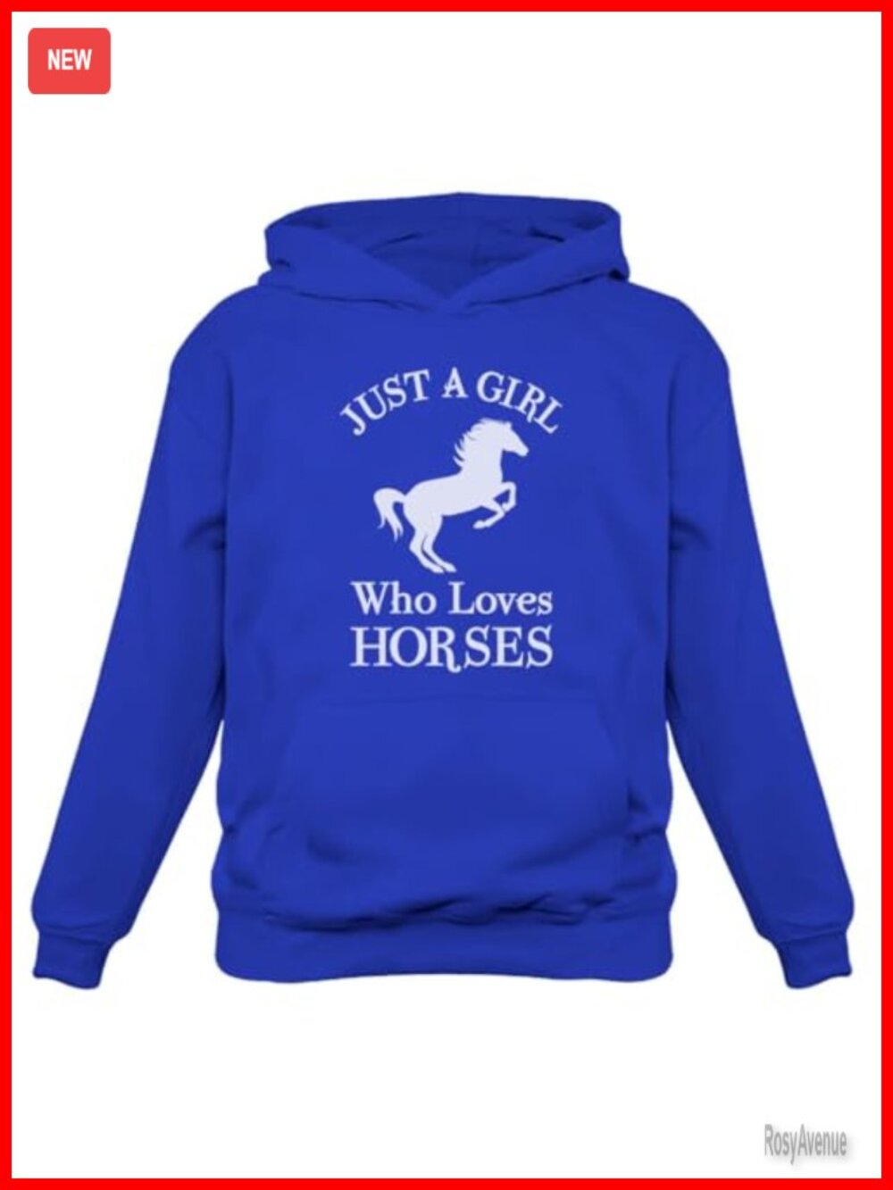 Girl Who Loves Horses Hoodie Pullover Equestrian Graphic Sweatshirt